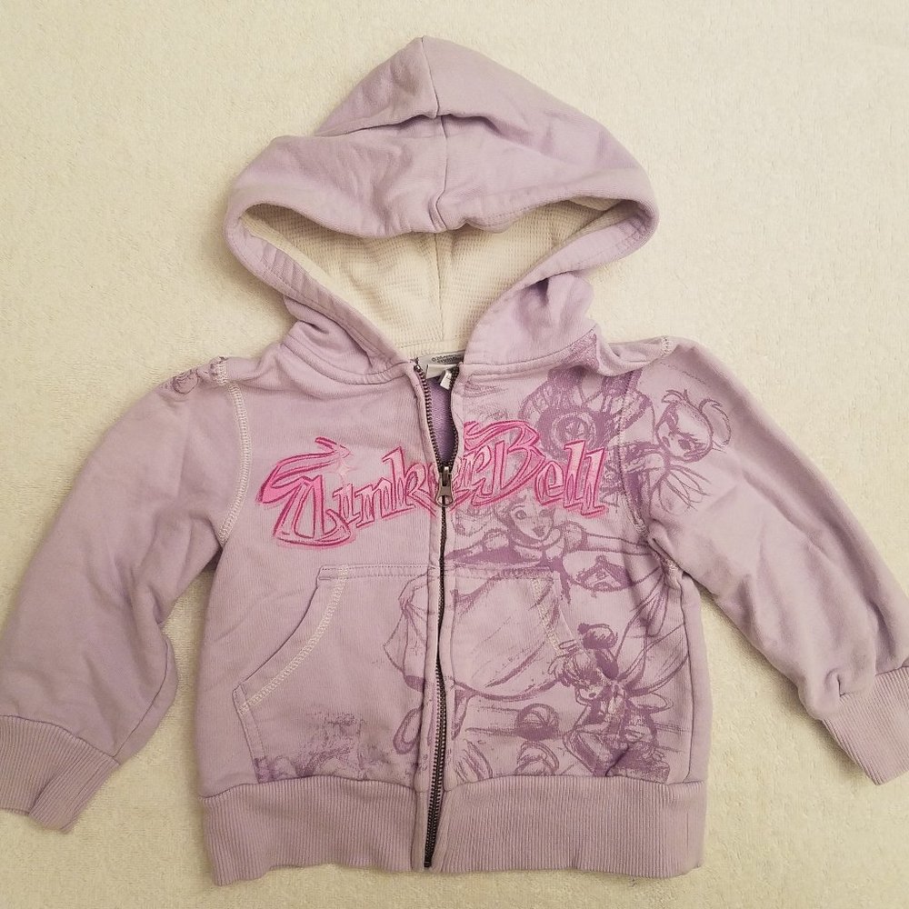 Disney Store Studio Collection Tinker Bell Hoodie Sweatshirt